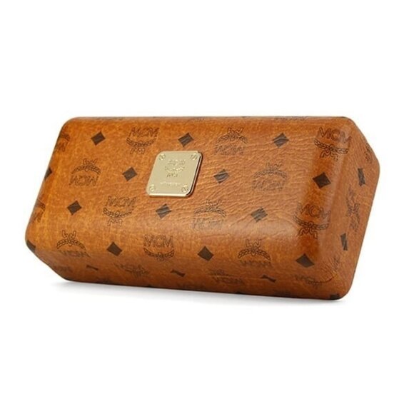 New MCM Gold Semi Rimless Shield MCM106S 717 Sunglasses Women - Picture 4 of 4